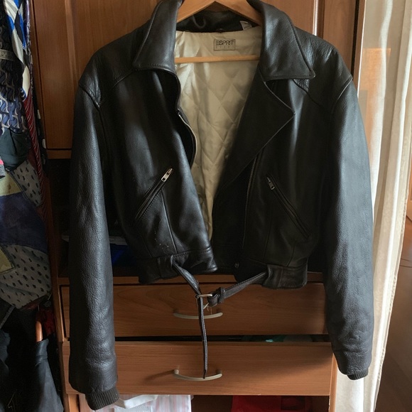 Esprit Sport genuine leather jacket size M - Picture 3 of 4